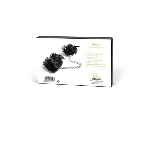 MANETTE SEXY VOLANT IN ORGANZA NERA PER DONNA BIJOUX INDISCRETS