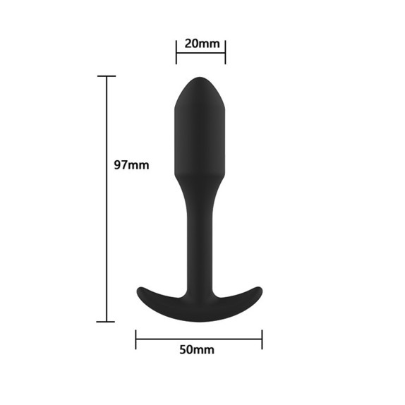MINI PLUG ANALE DI FORMA ALLUNGATA CON BASE A BARCHETTA SMOOTH ANAL PLUG