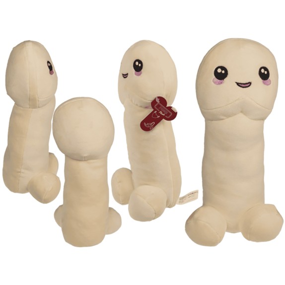 PELUCHES MORBIDO A FORMA DI PENE LUNGO 30 CM CON SMILE RICAMATO