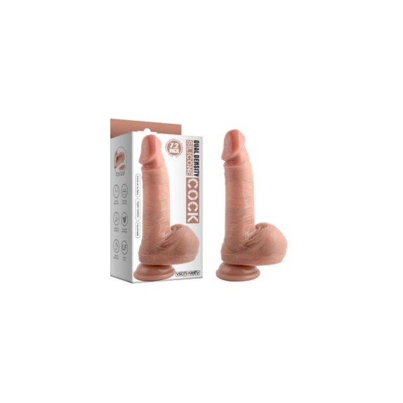 FALLO DILDO REALISTICO 18 CM IN SILICONE CON VENTOSA E TESTICOLI
