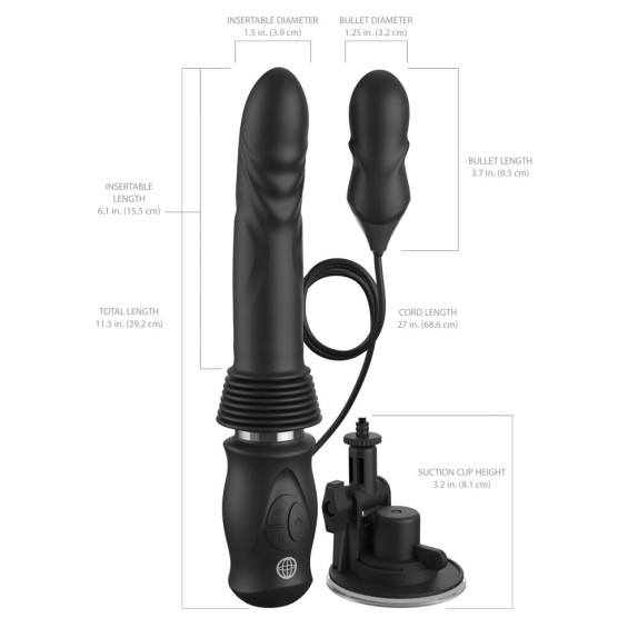 copy of MINI SEX-MACHINE CON VIBRAZIONE E MOVIMENTO A SPINTA CON VENTOSA E BULLET