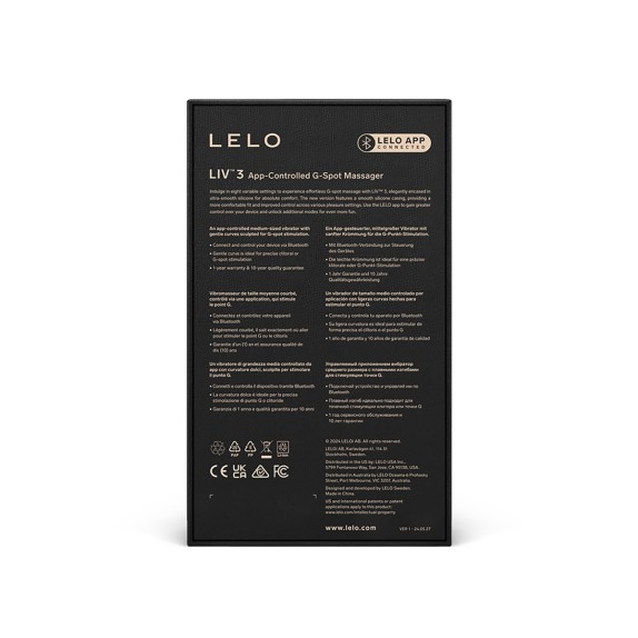 copy of LIV 3 LELO VIBRATORE VAGINALE RICARICABILE CON APP PER SMARTPHONE