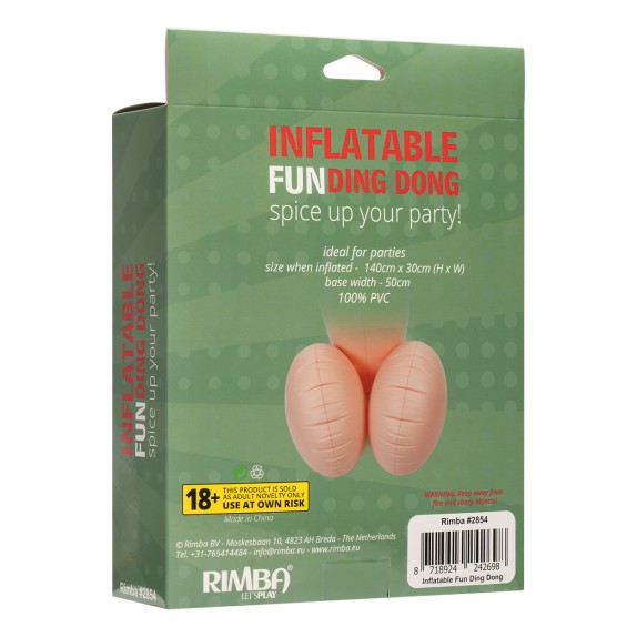 GADGET PENE GONFIABILE GIGANTE 140 CM INFLATABLE FUN DING DONG