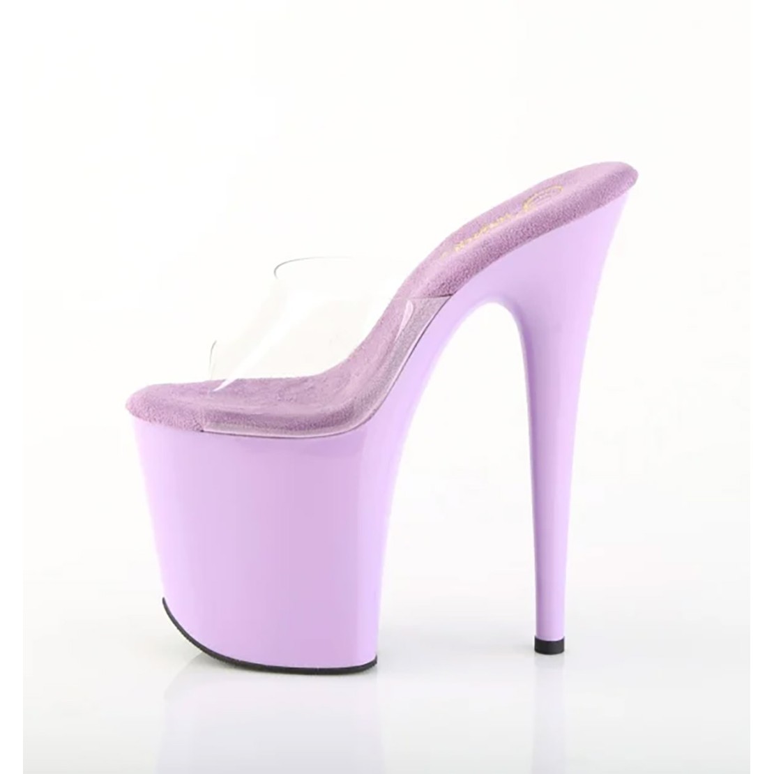 TACCO 20 CM SANDALO SEXY PER COLOR LAVANDA PLEASER