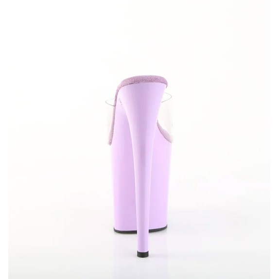 TACCO 20 CM SANDALO SEXY PER COLOR LAVANDA PLEASER