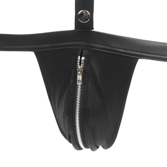 copy of HARNESS SEXY UOMO BORCHIATO CON MANETTE E ZIP SULLA PATTA OHYEAH