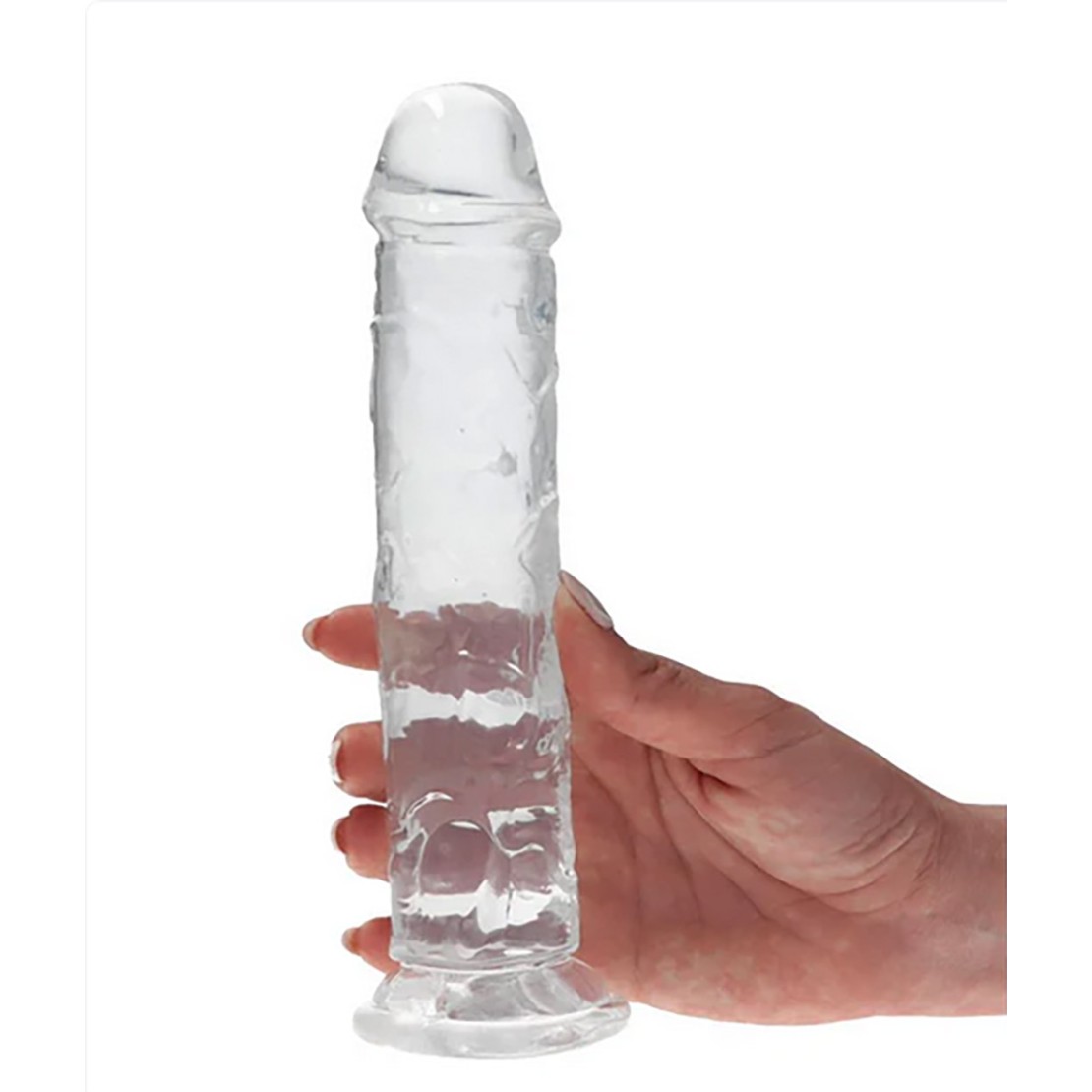 DILDO REALISTICO CLEAR FLAVOUR IN TPR...