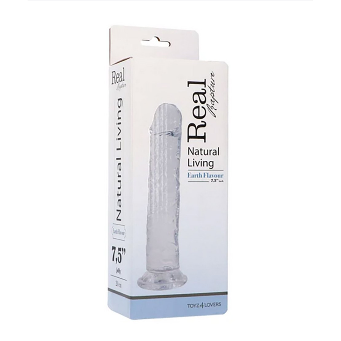 DILDO REALISTICO CLEAR FLAVOUR IN TPR...
