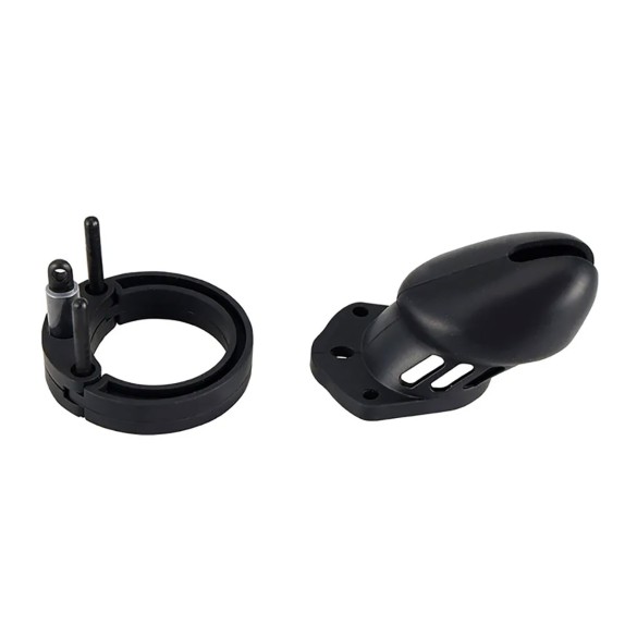 SET 2 PEZZI DI CINTURA DI CASTITA' PER UOMO IN SILICONE DENIAL CAGE