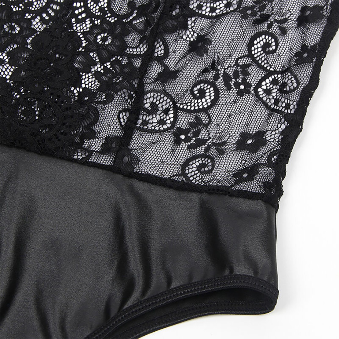BODY APERTO SEXY PER DONNA CON REGGICALZE E...