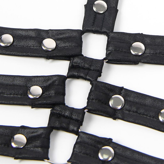 SET 3 PEZZI ABITO SEXY PER DONNA IN SPANDEX CON CINTURINO E STRING