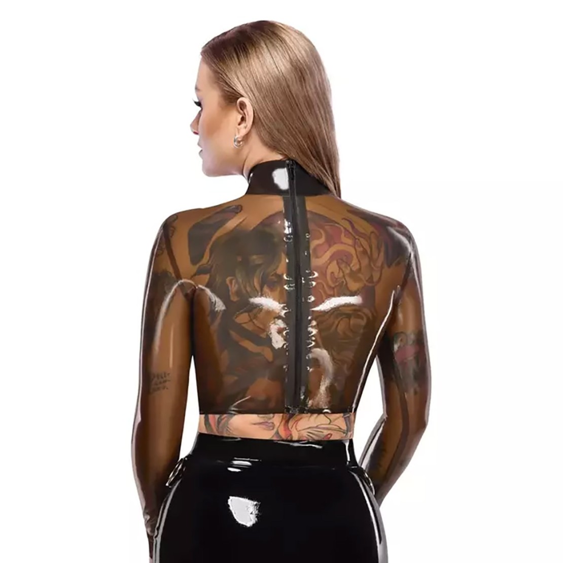 copy of TOP MANICA LUNGA SEXY PER DONNA IN...