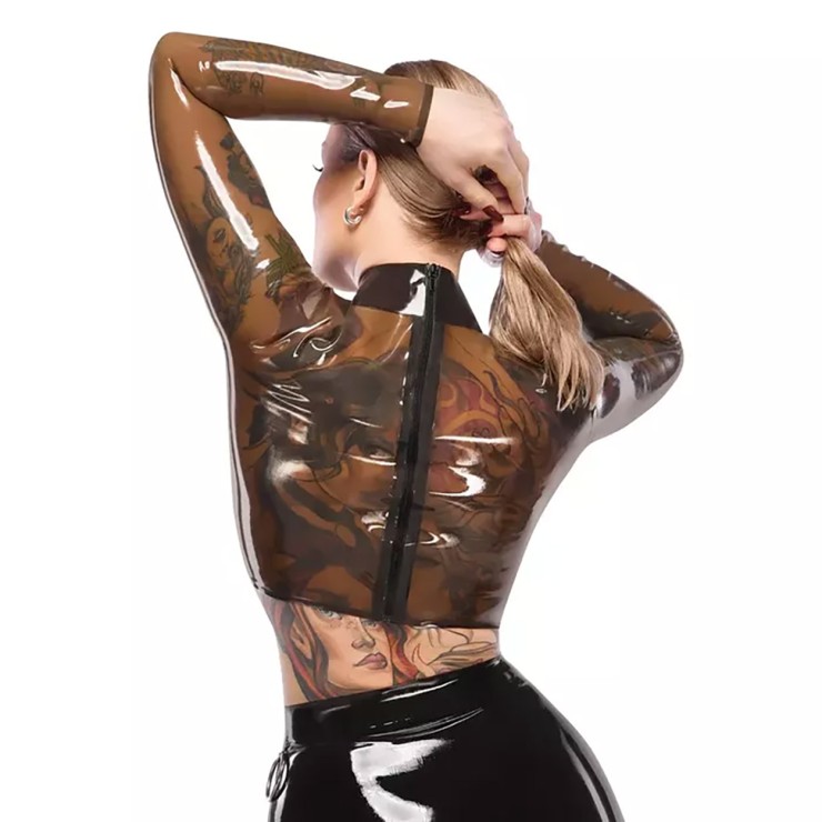 copy of TOP MANICA LUNGA SEXY PER DONNA IN LATEX... 2