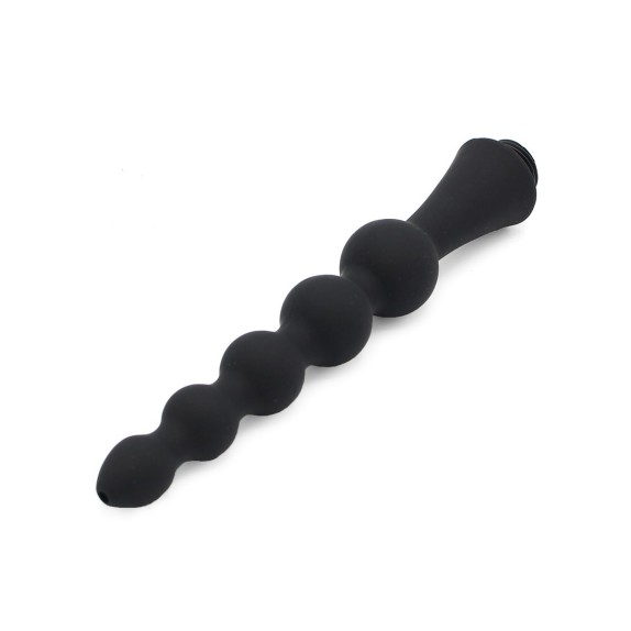 INNESTO DA DOCCIA IN SILICONE A PALLINE PER LA PULIZIA ANALE