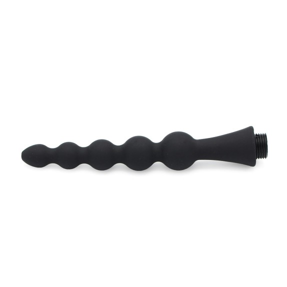 INNESTO DA DOCCIA IN SILICONE A PALLINE PER LA PULIZIA ANALE