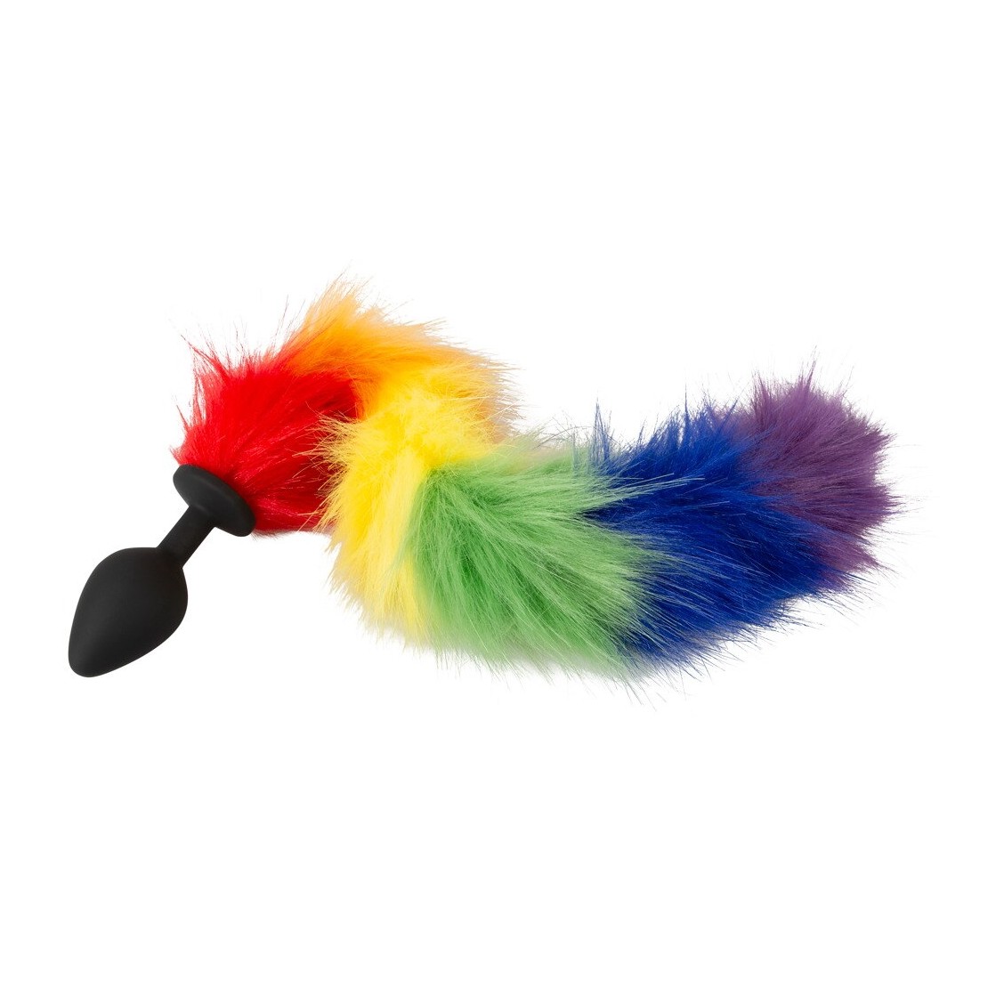 PLUG ANALE NERO IN SILICONE CON CODA IN...