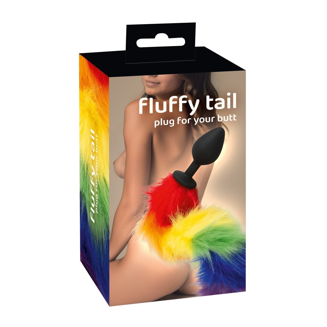 PLUG ANALE NERO IN SILICONE CON CODA IN...