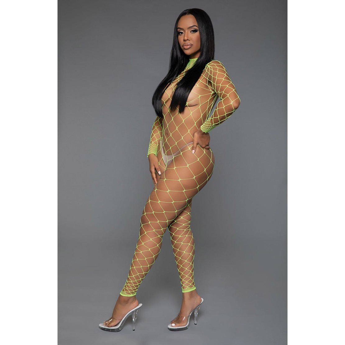 BODYSTOCKING SEXY A RETE LARGA CON SCHIENA...