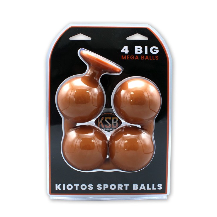 4 SFERE ANALI MORBIDE DA 8,8 CM IN SILICONE LIQUIDO