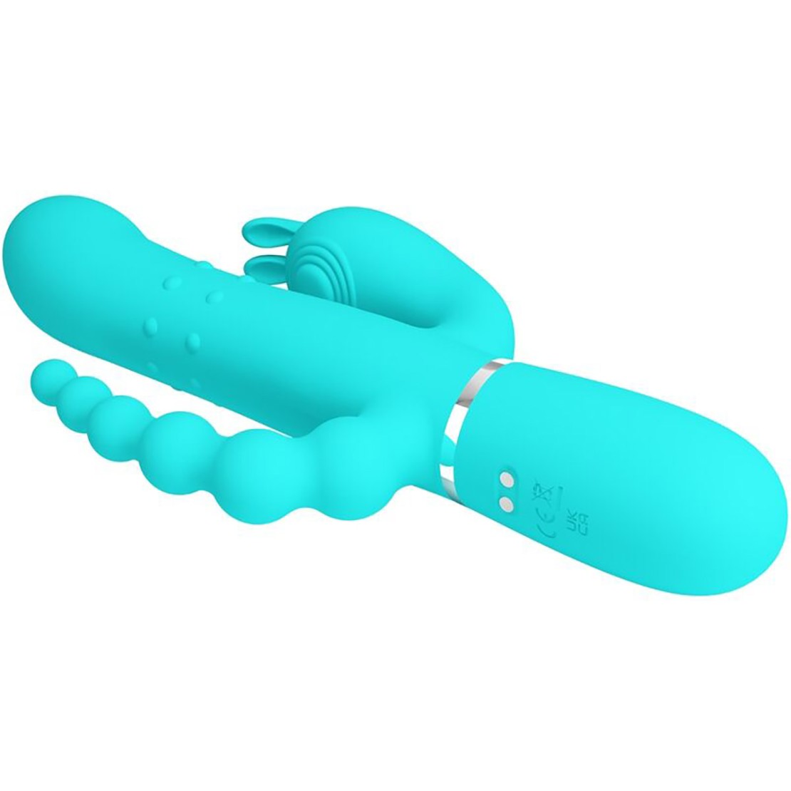 VIBRATORE RABBIT CON PALLINE ANALI E MOVIMENTO...