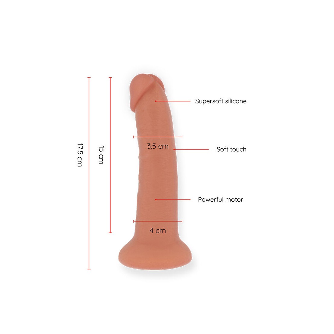 DILDO REALISTICO VIBRANTE VARIE DIMENSIONI CON...