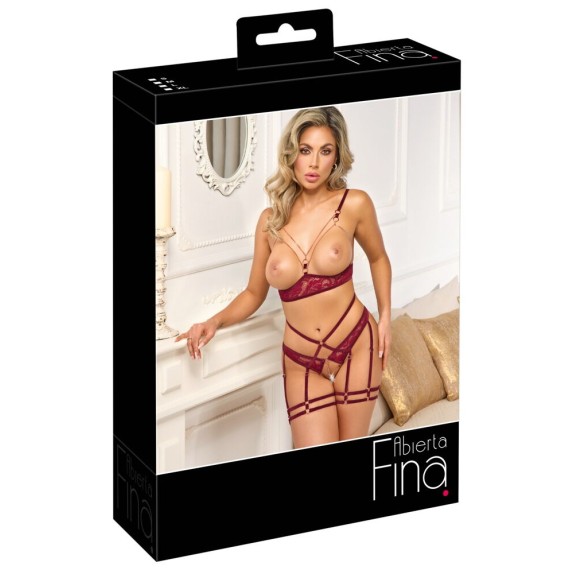 copy of COMPLETO INTIMO APERTO SEXY DONNA CON CATENELLE E PIZZO BORDEAUX