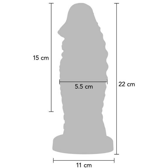copy of DILDO NERO VIBRANTE DI SILICONE MORBIDO CON RILIEVI DEVIL MONSTER COCK