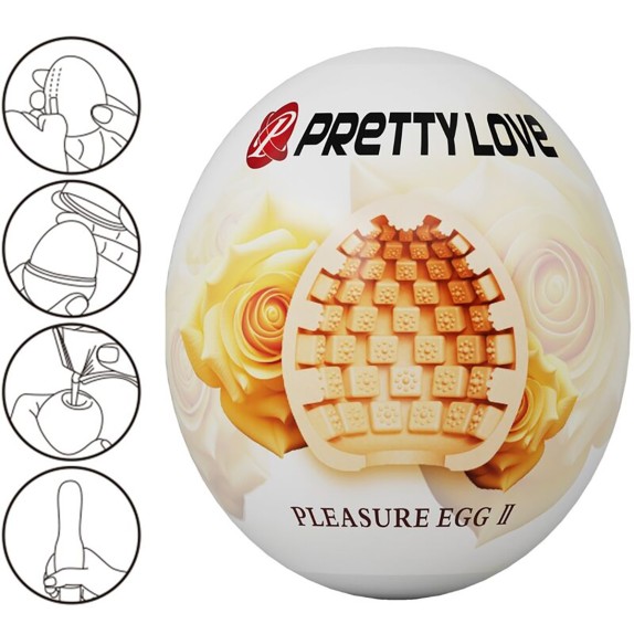 OVETTO MASTURBATORE PER UOMO SEX TOY PLEASURE EGG PRETTY LOVE
