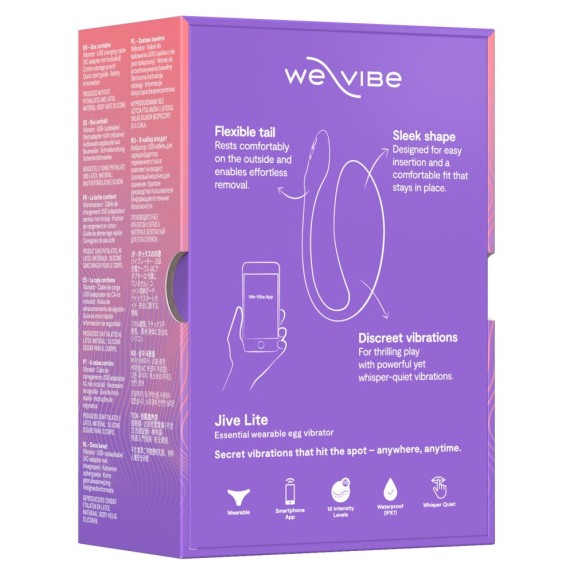 JIVE LITE SEX TOY OVETTO VAGINALE VIBRANTE RICARICABILE CON APP WE VIBE