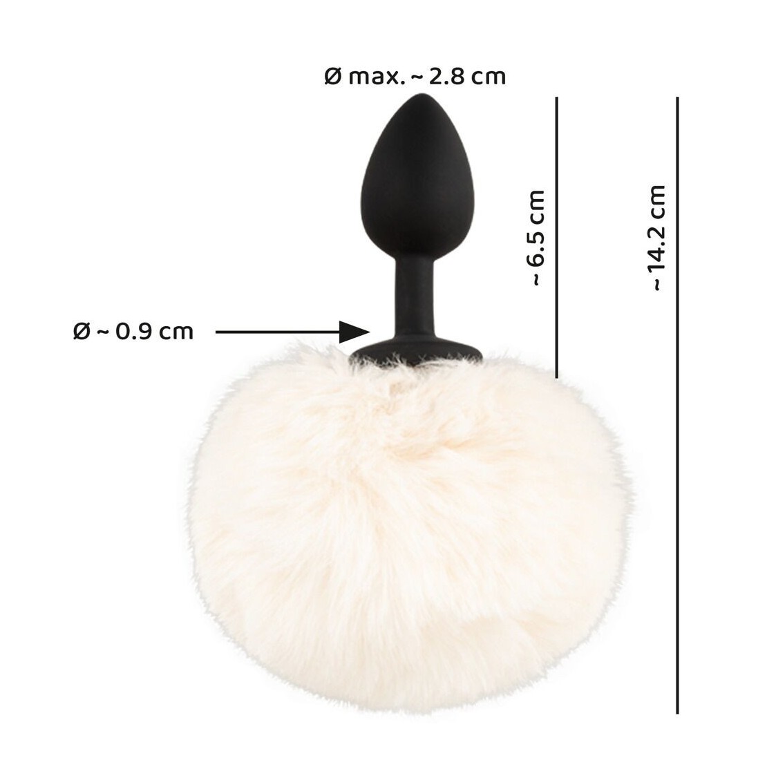 PLUG ANALE IN SILICONE CON CODA DA CONIGLIETTA...