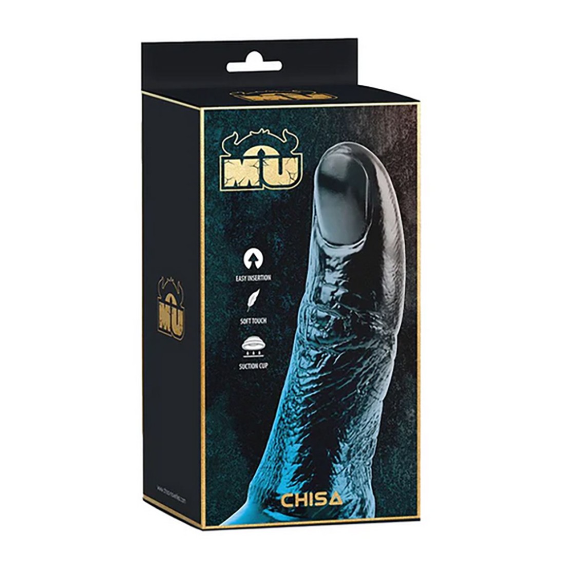 DILDO A POLLICE REALISTICO IN PVC NERO CON...