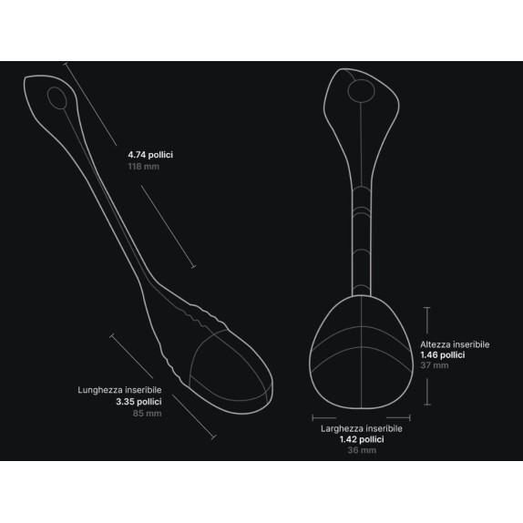 OVETTO VAGINALE PUNTO G CON VIBRAZIONE E MOVIMENTO A SPINTA VULSE LOVENSE