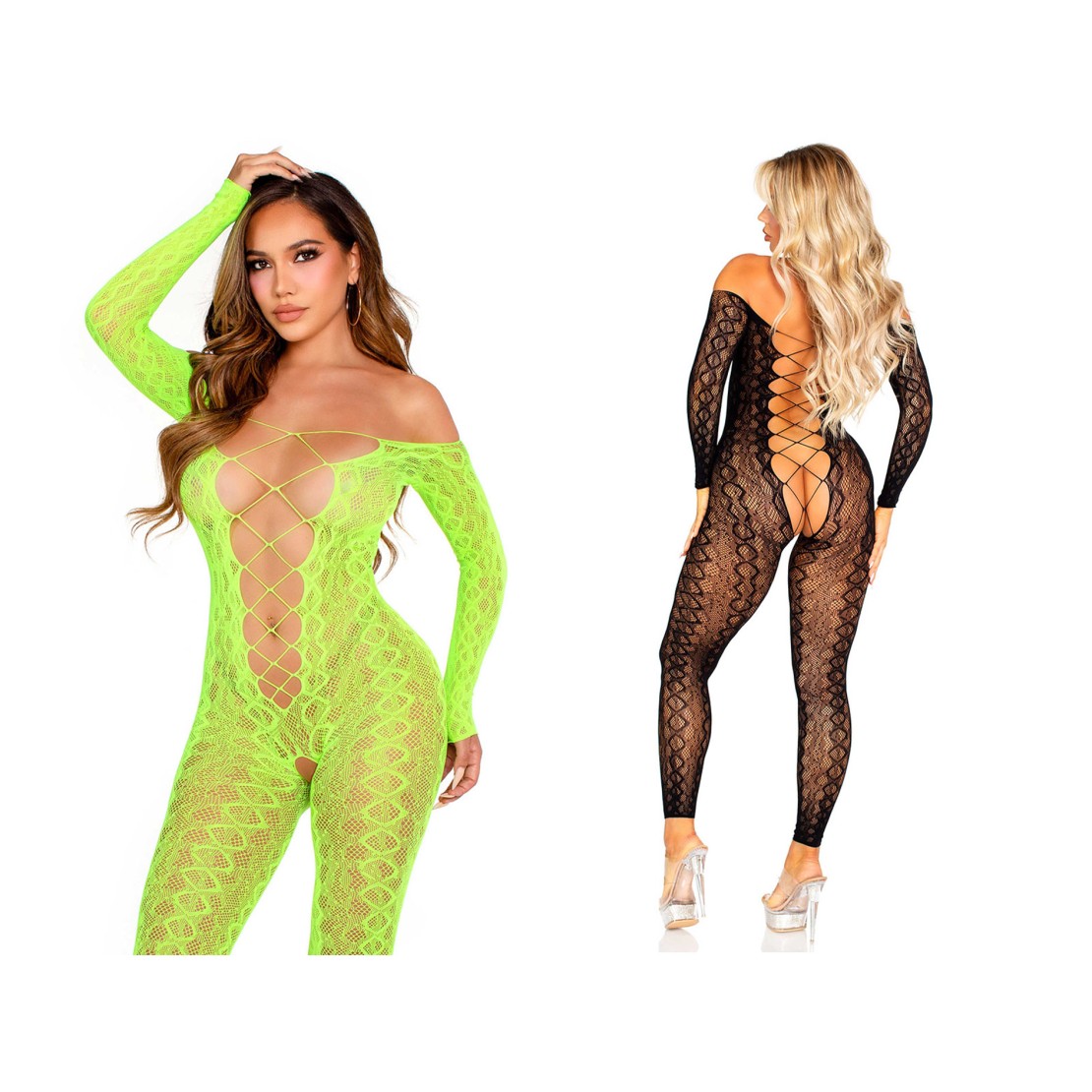 BODYSTOCKING APERTO SEXY PER DONNA IN TESSUTO...