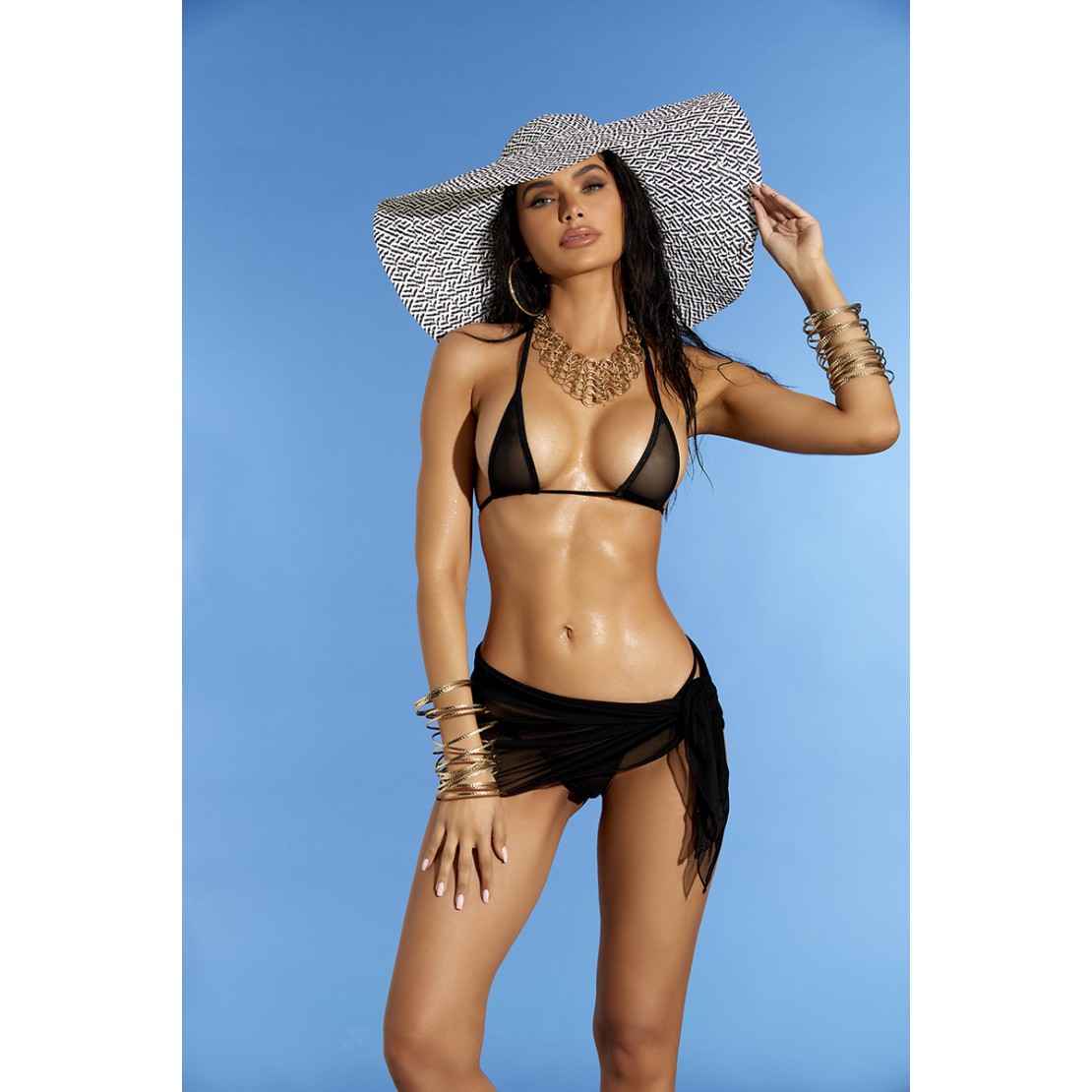 SET 3 PEZZI MINI COSTUME BAGNO SEXY PER DONNA...