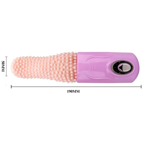 LINGUA VIBRANTE ROTANTE E OSCILLANTE CON RILIEVI TONGUE