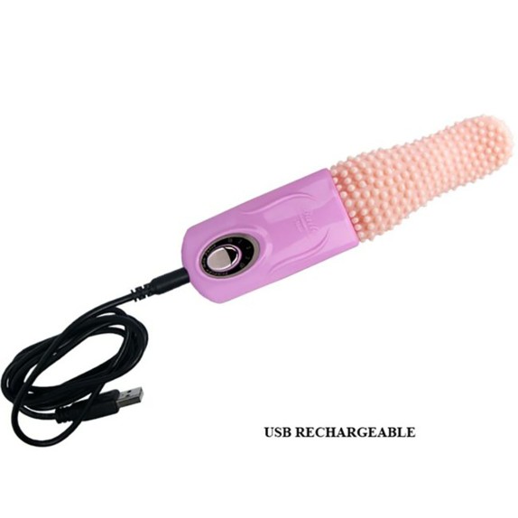 LINGUA VIBRANTE ROTANTE E OSCILLANTE CON RILIEVI TONGUE