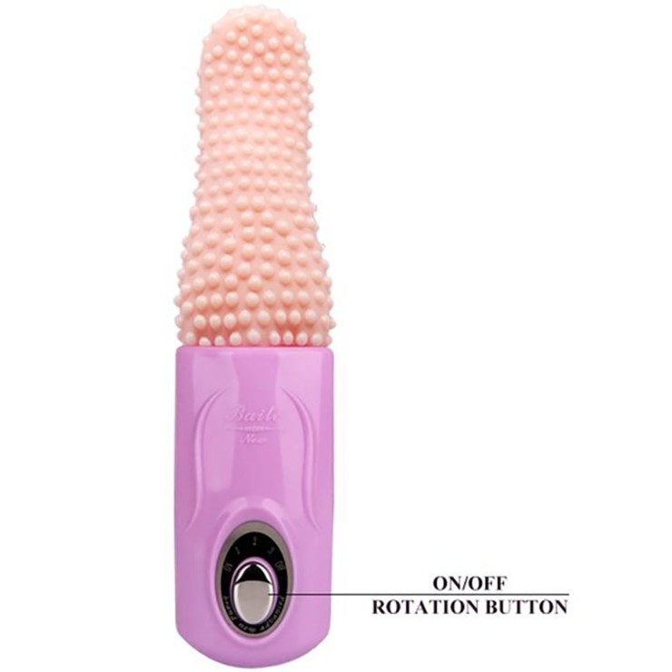 LINGUA VIBRANTE ROTANTE E OSCILLANTE CON RILIEVI TONGUE 2