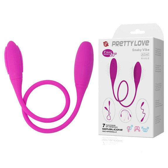 VIBRATORE DOPPIO AD OVETTO PIEGHEVOLE E RICARICABILE DREAM LOVER'S WHIP