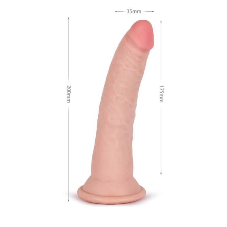 DILDO REALISTICO IN TPE MORBIDO A TRIPLA DENSITA' 20 CM... 2