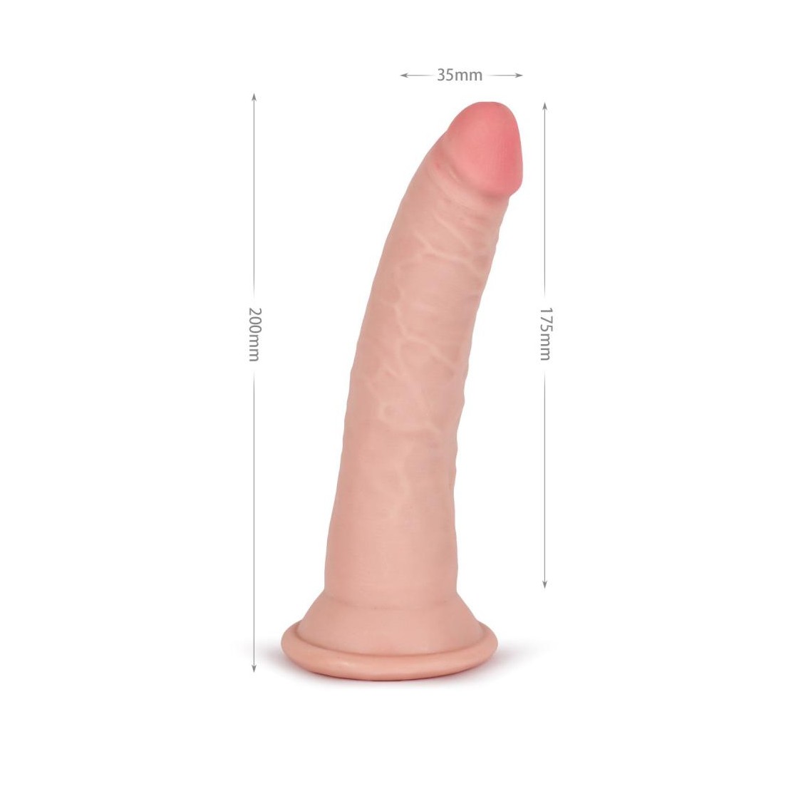 DILDO REALISTICO IN TPE MORBIDO A TRIPLA...