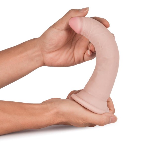 DILDO REALISTICO IN TPE MORBIDO A TRIPLA DENSITA' 20 CM KNIGHT COCK