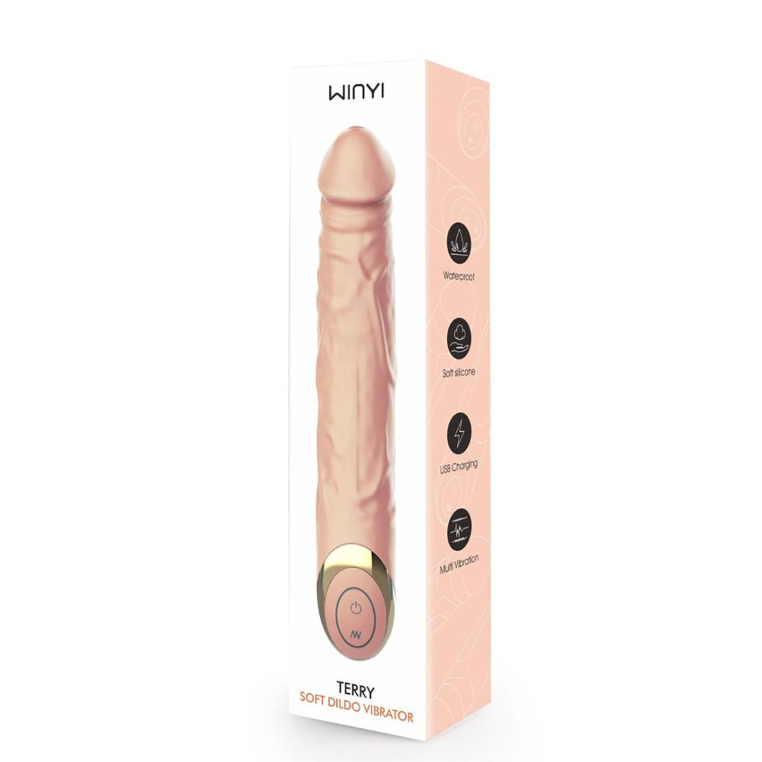 SEX TOY FALLO VIBRANTE RICARICABILE SILICONE...