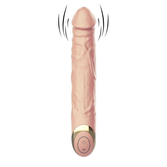 SEX TOY FALLO VIBRANTE RICARICABILE SILICONE MORBIDO TERRY
