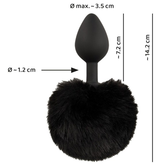 copy of PLUG ANALE IN SILICONE CON CODA DA CONIGLIETTA NERA TAGLIA M