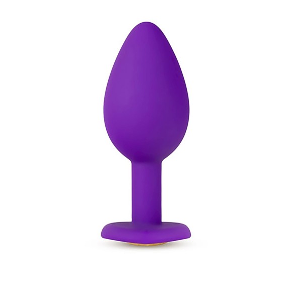 TAPPO ANALE IN SILICONE SEX TOY CON GIOIELLO A CUORE VARIE MISURE