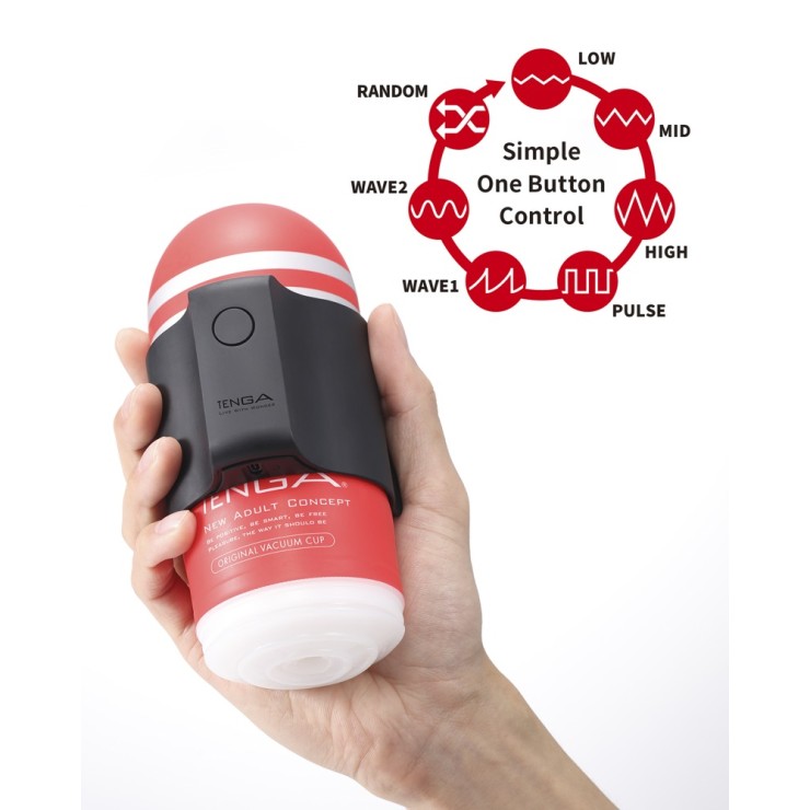 KIT 2 MASTURBATORI CON ADATTATORE VIBRANTE CUP VIBRATOR... 2