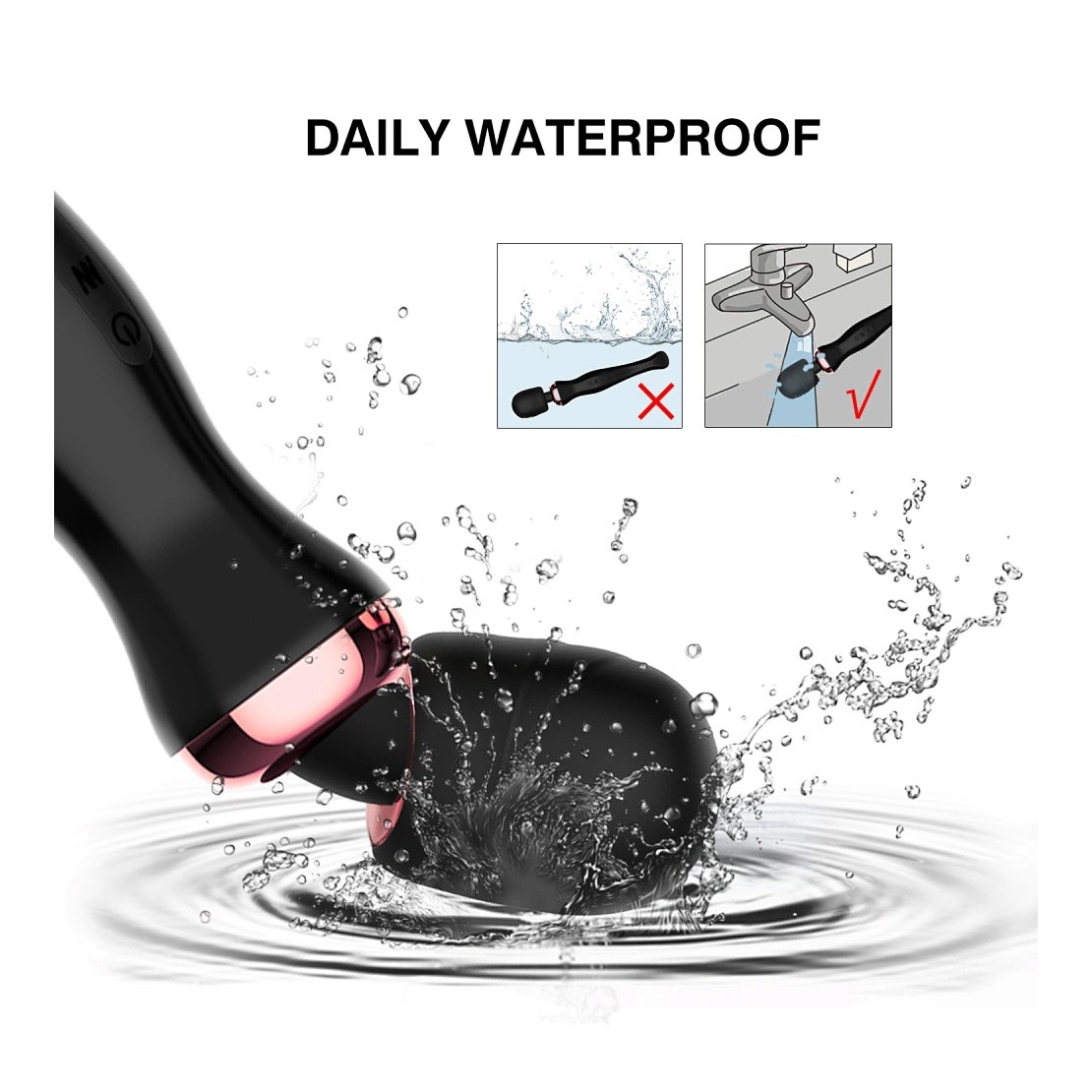 WAND MASSAGGIATORE CLITORIDEO VIBRANTE CON...