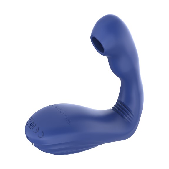 STIMOLATORE PROSTATICO CON SUZIONE E VIBRAZIONE & TELECOMANDO ALPHA AROUSER