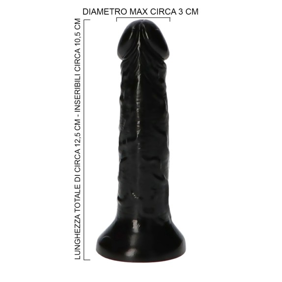 DILDO REALISTICO PICCOLO IN PVC CON VENTOSA 12,5 CM ITALIAN COCK