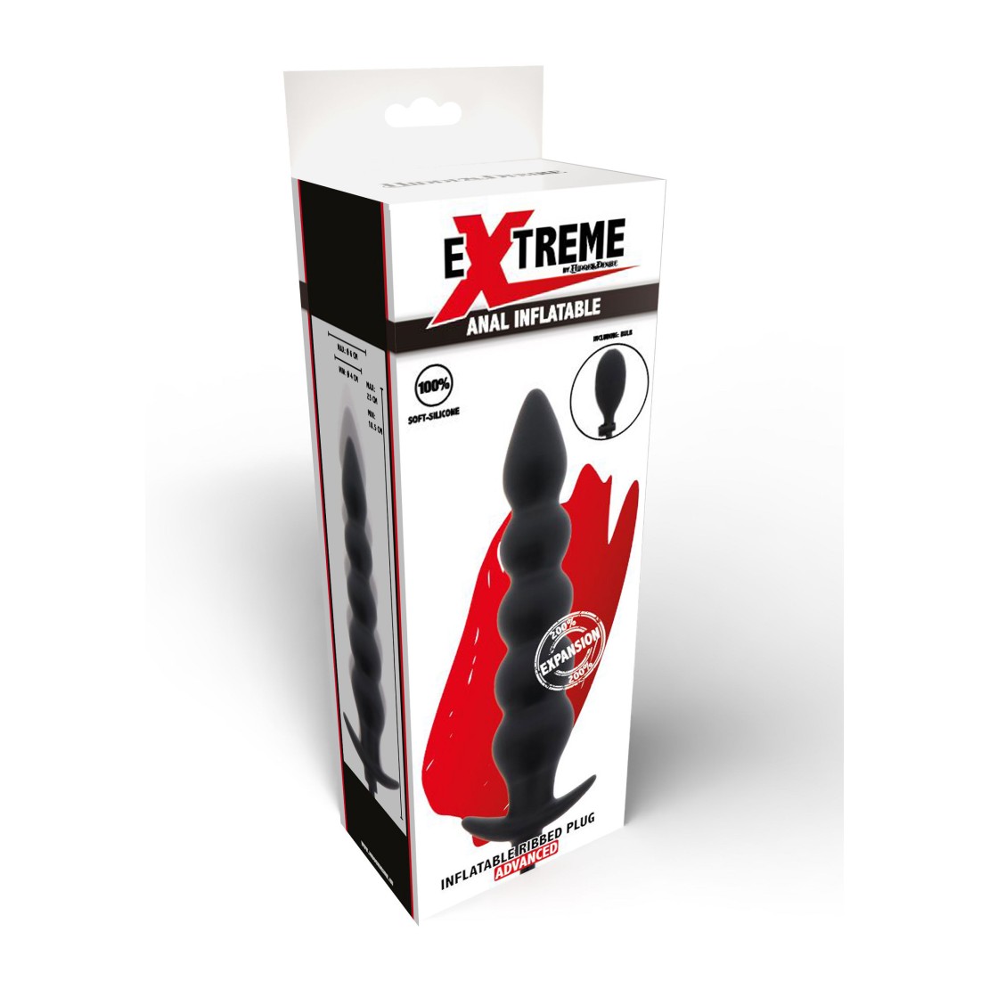 PLUG ANALE GONFIABILE CON SFERETTE STIMOLANTI E...